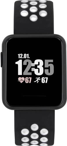 X-WATCH Keto Sun Reflect Smartwatch 40mm Schwarz