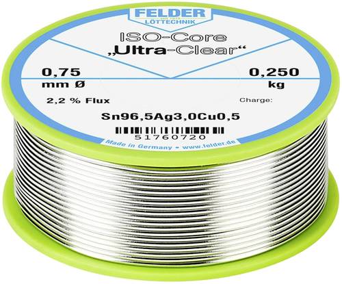 Felder ISO-Core  Ultra Clear  SAC305 Lötzinn Spule Sn96