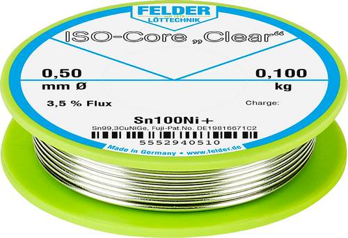 Felder ISO-Core  Clear  Sn100Ni+ Lötzinn Spule Sn99