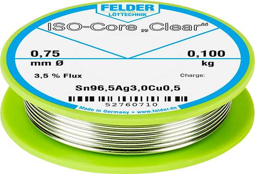 Felder ISO-Core  Clear  SAC305 Lötzinn Spule Sn96