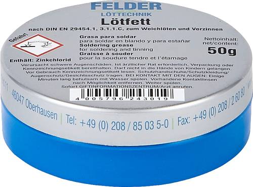 Felder Löttechnik 243100351 Lötfett Inhalt F-SW 21