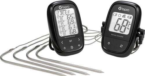 Tepro Garten Grillthermometer Schwarz