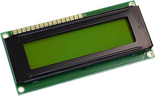 Display Elektronik LCD-Display Gelb-Grün 16 x 2 Pixel (B x H x T) 80 x 36 x 7.6mm DEM16216SYH-PY