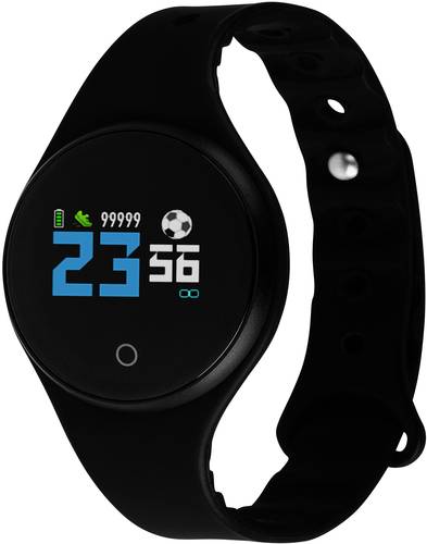 X-WATCH EuroChamp Smartwatch 24mm Schwarz