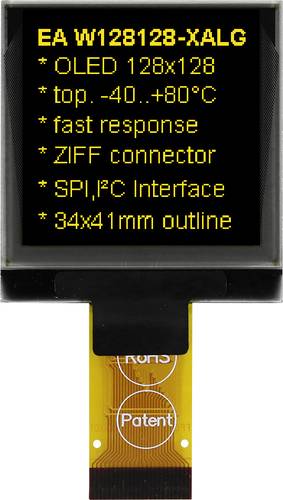 DISPLAY VISIONS OLED-Display (B x H x T) 33.8 x 36.5 x 2.05mm