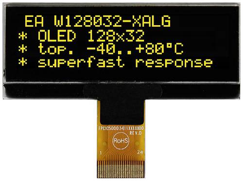 DISPLAY VISIONS OLED-Display (B x H x T) 62 x 24 x 2.35mm