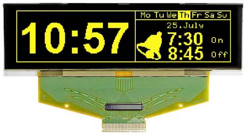 DISPLAY VISIONS OLED-Display (B x H x T) 88 x 27.8 x 2.05mm