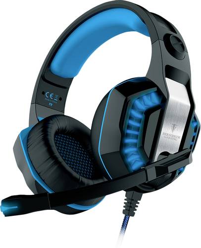 Berserker Gaming FREYER Gaming Over Ear Headset kabelgebunden Stereo Schwarz