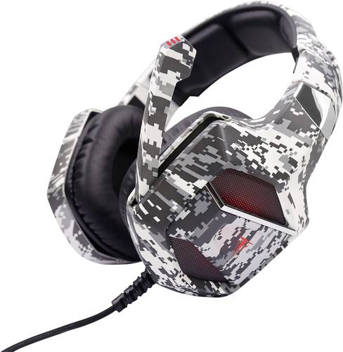 Berserker Gaming ARMY-EMBLA Gaming Over Ear Headset kabelgebunden Stereo Schwarz