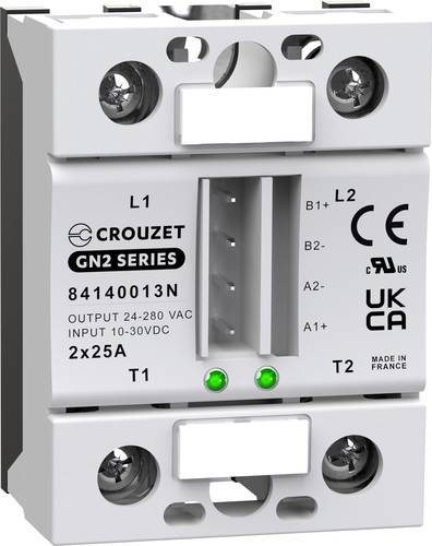 Crouzet Halbleiterrelais 84140013N 25A Schaltspannung (max.): 280 V/AC Spezieller Nulldurchgang 1St.