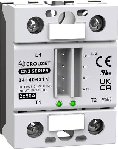 Crouzet Halbleiterrelais 84140631N 50A Schaltspannung (max.): 510 V/AC Zufällig schaltend 1St.