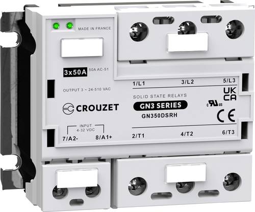 Crouzet Halbleiterrelais GN350DSRH 50A Schaltspannung (max.): 510 V/AC Zufällig schaltend 1St.