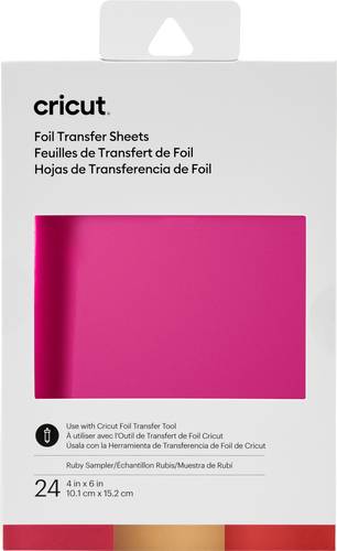 Cricut Transfer Foil Sheets Folie Rot