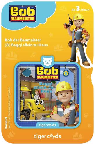 tigermedia 4154 tigercard-Bob der Baumeister-Folge 8: Baggi allein zu Haus