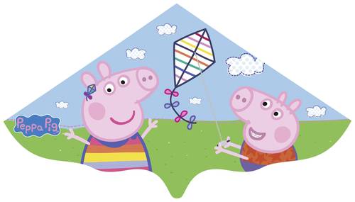 Günther Flugspiele Drachen Peppa Pig Spannweite (Details) 1150mm Windstärken-Eignung 5 - 8 bft