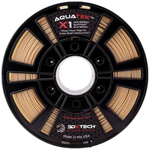 3D Xtech USM1030500N AQUATEK X1 ADVANCED USM Filament wasserlöslich 2.85mm 500g Natur-Beige 1St.