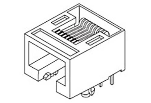 Molex Cat 5-7 Mod Jack/Plu 855035001 Buchse Schwarz