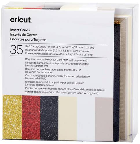 Cricut Insert Cards Glitz & Glam S40 Kartenset Taupe