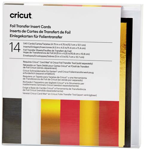 Cricut Insert Cards FOIL Royal Flush S40 Kartenset Weiß