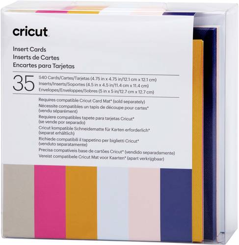 Cricut Insert Cards Sensei S40 Kartenset Tulpenblau