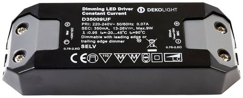 Deko Light Basic DIM CC LED-Trafo Konstantstrom 9W 350mA 11 - 26V 1St.