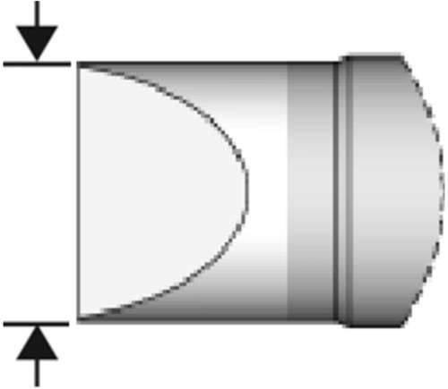 JBC Tools C470006 Lötspitze Meißelform