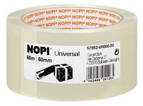 Nopi 57952 Packband Transparent (L x B) 66m x 50mm