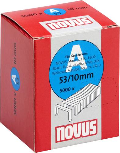 Novus Office 106483800 Feindrahtklammern Typ 53 5000 St. Abmessungen (L x B) 10mm x 11.3mm