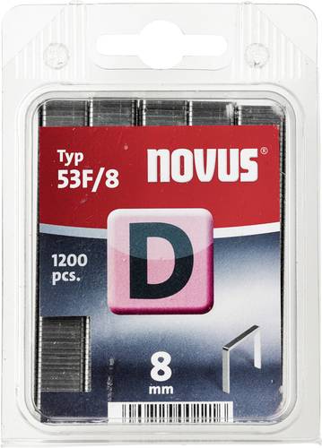 Novus Office 105099100 Flachdrahtklammern Typ 53F 1200 St. Abmessungen (L x B) 8mm x 11.3mm