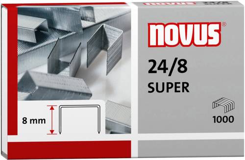 Novus Office 040-0038 Typ (Heftklammern): 24/8 Heftklammer 1000 St. Heftleistung: 50 Bl. (80 g/m²)