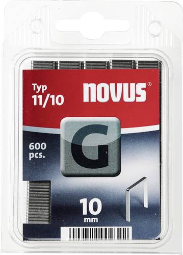 Novus Office 102269901 Flachdrahtklammern Typ 11 600 St. Abmessungen (L x B) 10mm x 10.6mm