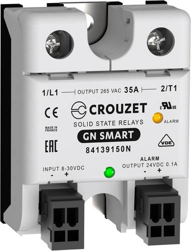 Crouzet Halbleiterrelais 84139150N 35A Schaltspannung (max.): 265 V/AC Nullspannungsschaltend 1St.