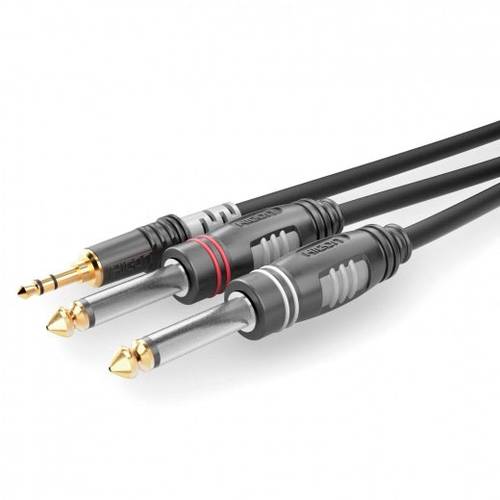 Sommer Cable HBA-3S62-0300 Klinke Audio Anschlusskabel [1x Klinkenstecker 3.5mm - 2x Klinkenstecker