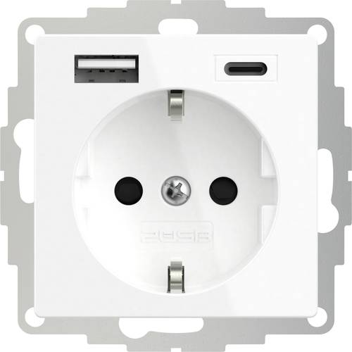 2USB 2U-449528 Schutzkontakt-Steckdose mit USB-Ladeausgang