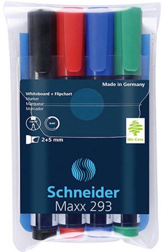 Schneider Schreibgeräte Maxx 293 129394 Whiteboardmarker Set Schwarz