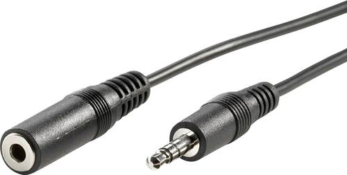 Value 11.99.4352 Klinke Audio Verlängerungskabel [1x Klinkenstecker 3.5mm - 1x Klinkenbuchse 3.5 mm