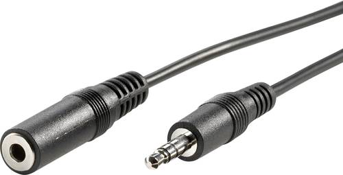 Value 11.99.4359 Klinke Audio Verlängerungskabel [1x Klinkenstecker 3.5mm - 1x Klinkenbuchse 3.5 mm