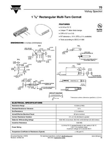 M70Y501KB25 Trimmer logarithmisch 1W 500Ω 1St.