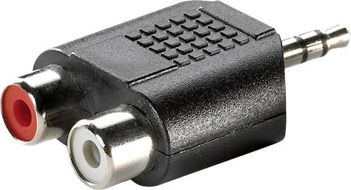 Value 11.99.4441 Klinke Audio Adapter [1x Klinkenstecker 3.5mm - 2x Cinch-Buchse] Schwarz