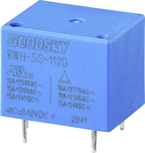 GoodSky RWH-SS-112D Printrelais 12 V/DC 15A 1 Wechsler Tray