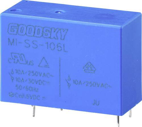 GoodSky MI-SS-106L Printrelais 12 V/DC 10A 1 Wechsler