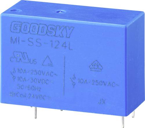 GoodSky MI-SS-124L Printrelais 24 V/DC 10A 1 Wechsler Tube