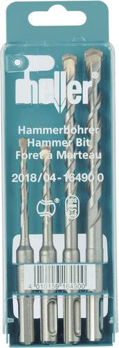 Heller Tools Bionic 16490 0 Hartmetall Hammerbohrer-Set 4teilig 5 mm