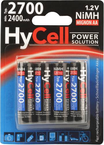 HyCell HR06 2700 Mignon (AA)-Akku NiMH 2400 mAh 1.2V 4St.