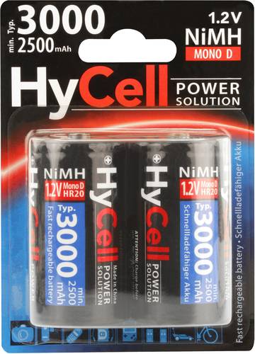 HyCell HR20 3000 Mono (D)-Akku NiMH 2500 mAh 1.2V 2St.