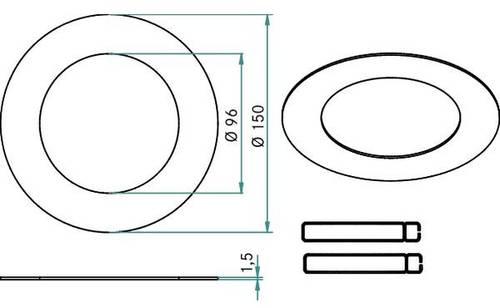 Brumberg 81014070 Reduzierring Weiß