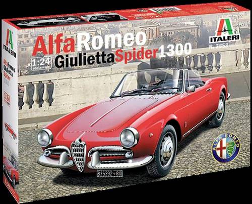 Italeri 3653 Alfa Romeo Giulietta Spider 1300 Automodell Bausatz 1:24