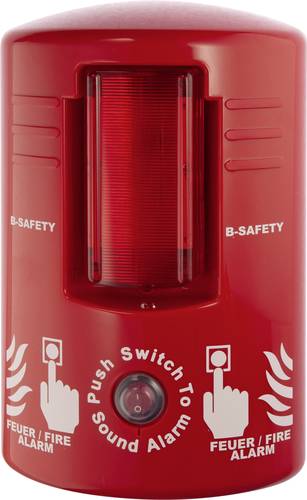 B-SAFETY TOP-ALARM Brandmelder batteriebetrieben (B x H x T) 75 x 260 x 160mm