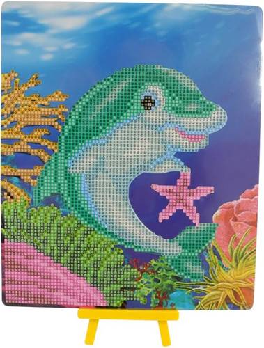 Diamond Painting Delfin mit Aufsteller 6027-25061