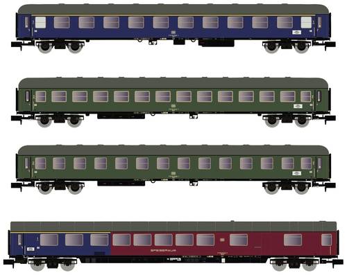 Arnold HN4359 N 4er-Set Reisezugwagen der DB